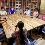 Leader-of-Opposition-in-Lok-Sabha-Rahul-Gandhi-interacts-with-a-group-of-students-in-Delhi-Sunday.-PTI
