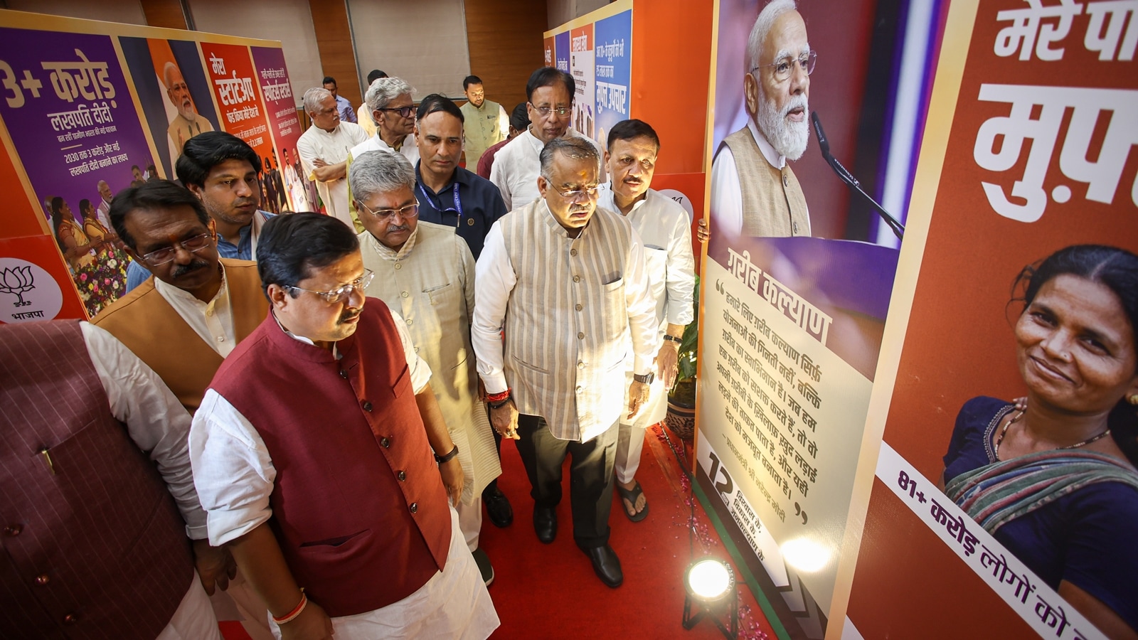BJP-chief-Nitin-Nabin-inaugurates-an-exhibition-of-achievements-of-the-Modi-government-in-New-Delhi-on-Tuesday.-praveen-khanna